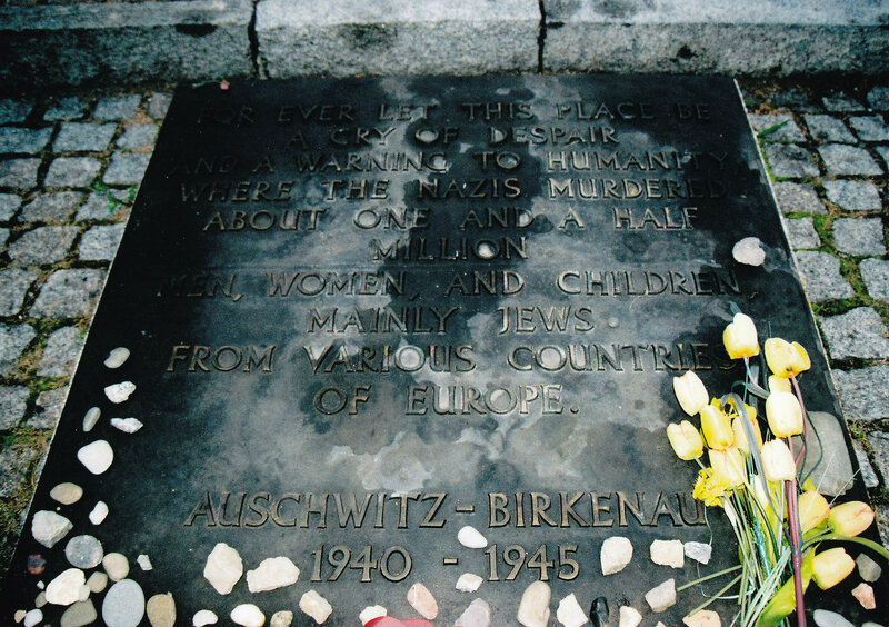 Auschwitz Memorial Plaque