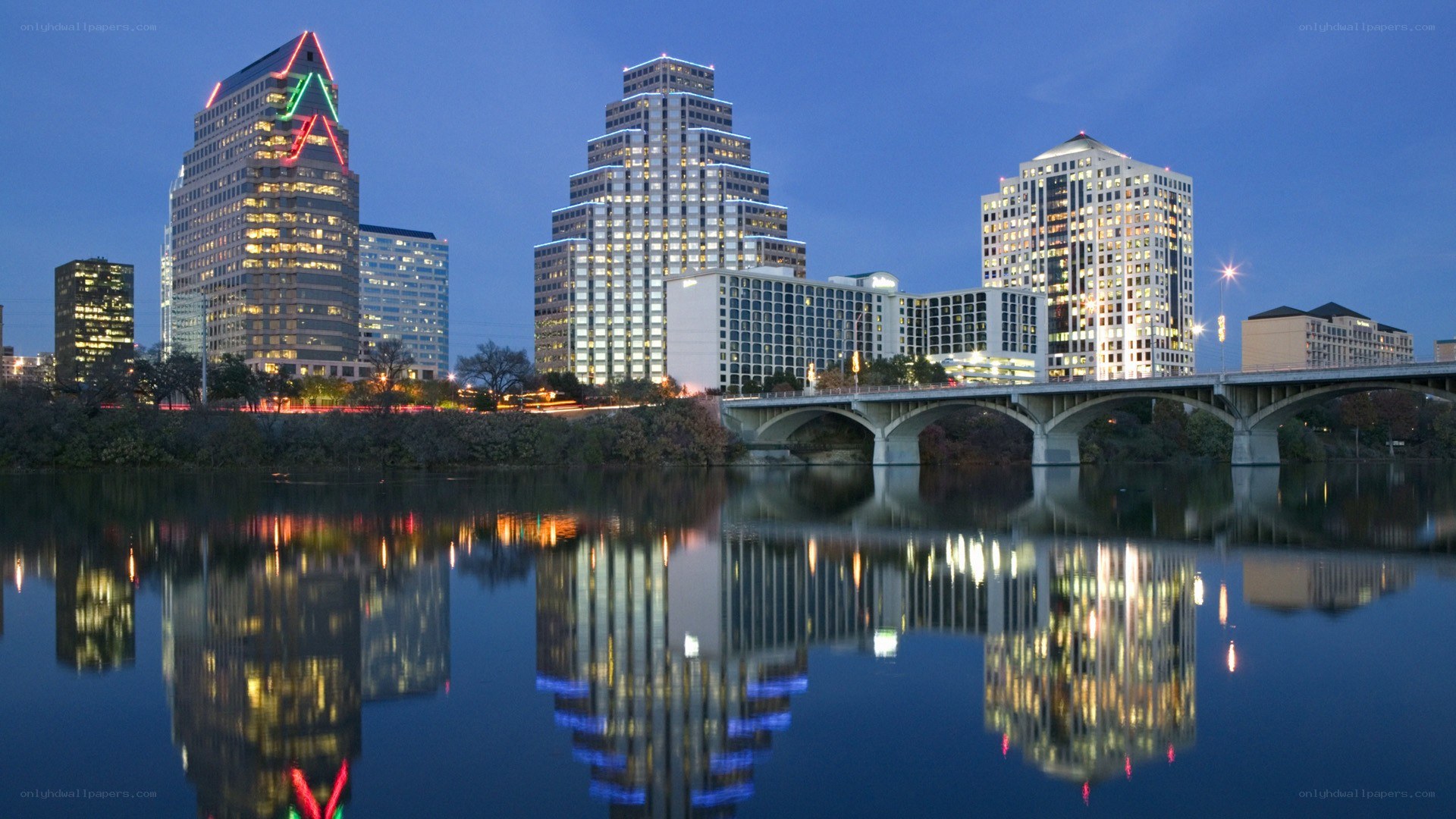 Austin skyline at dusk