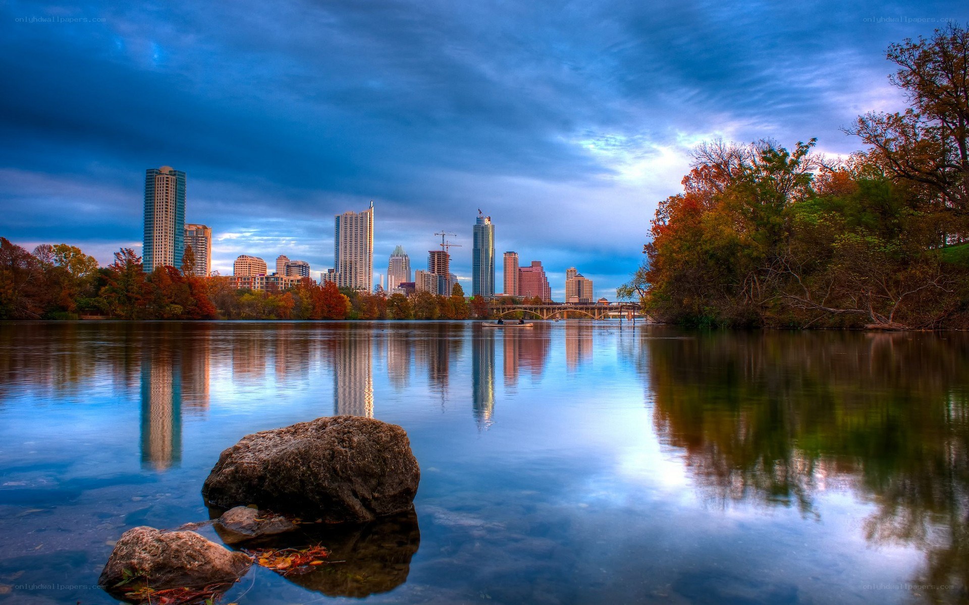 Austin skyline at dusk