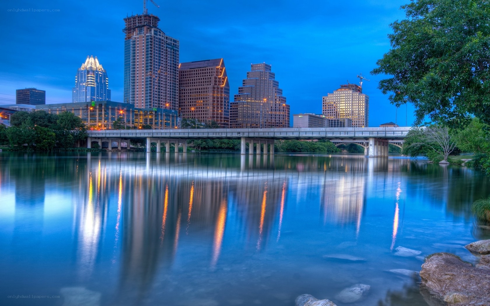 Austin skyline at dusk