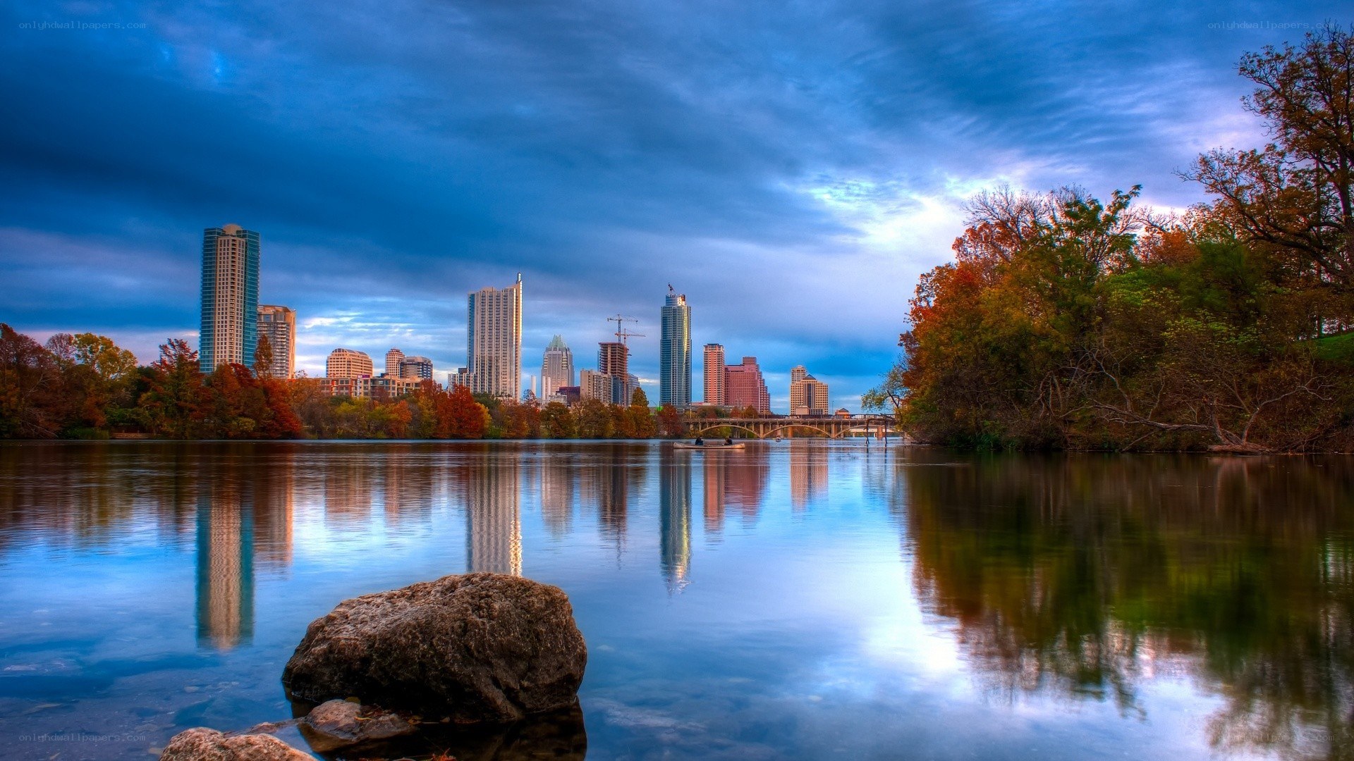 Austin skyline at dusk