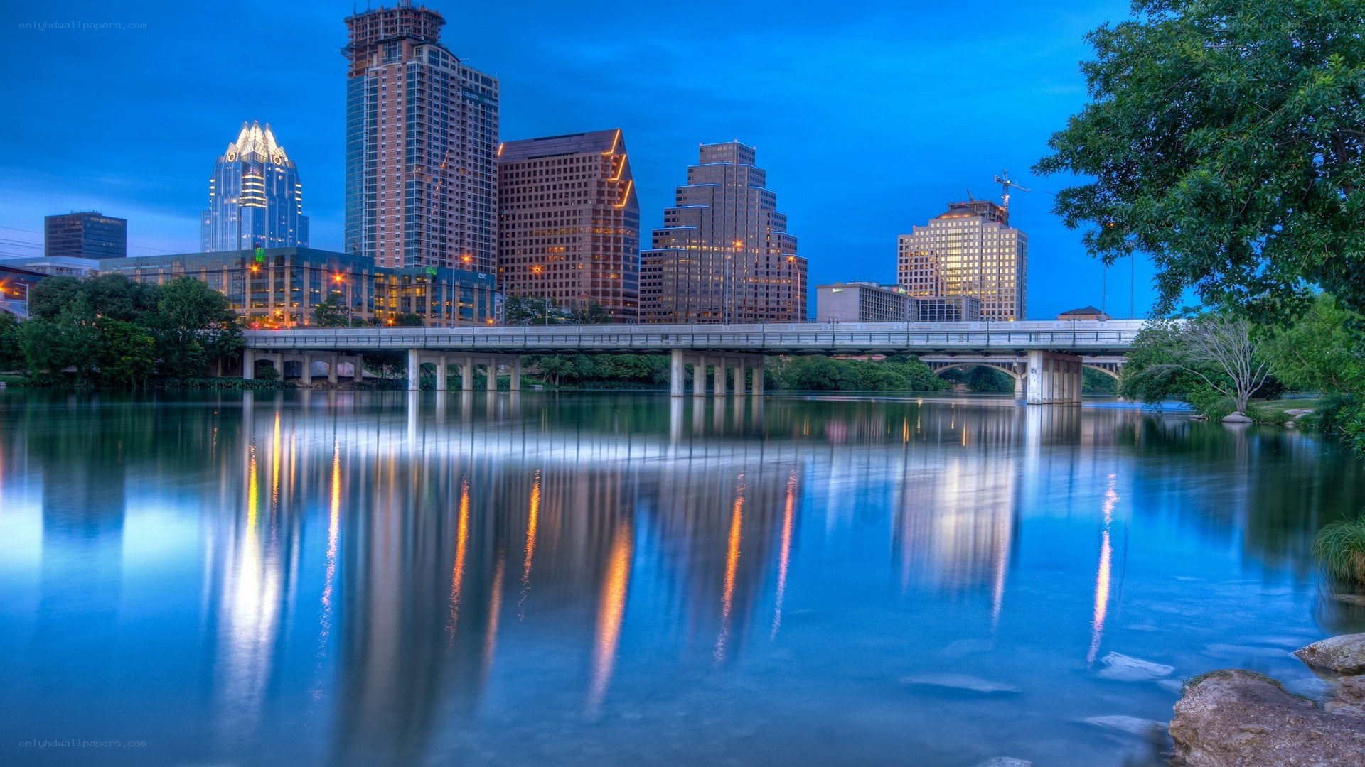 Austin skyline at dusk