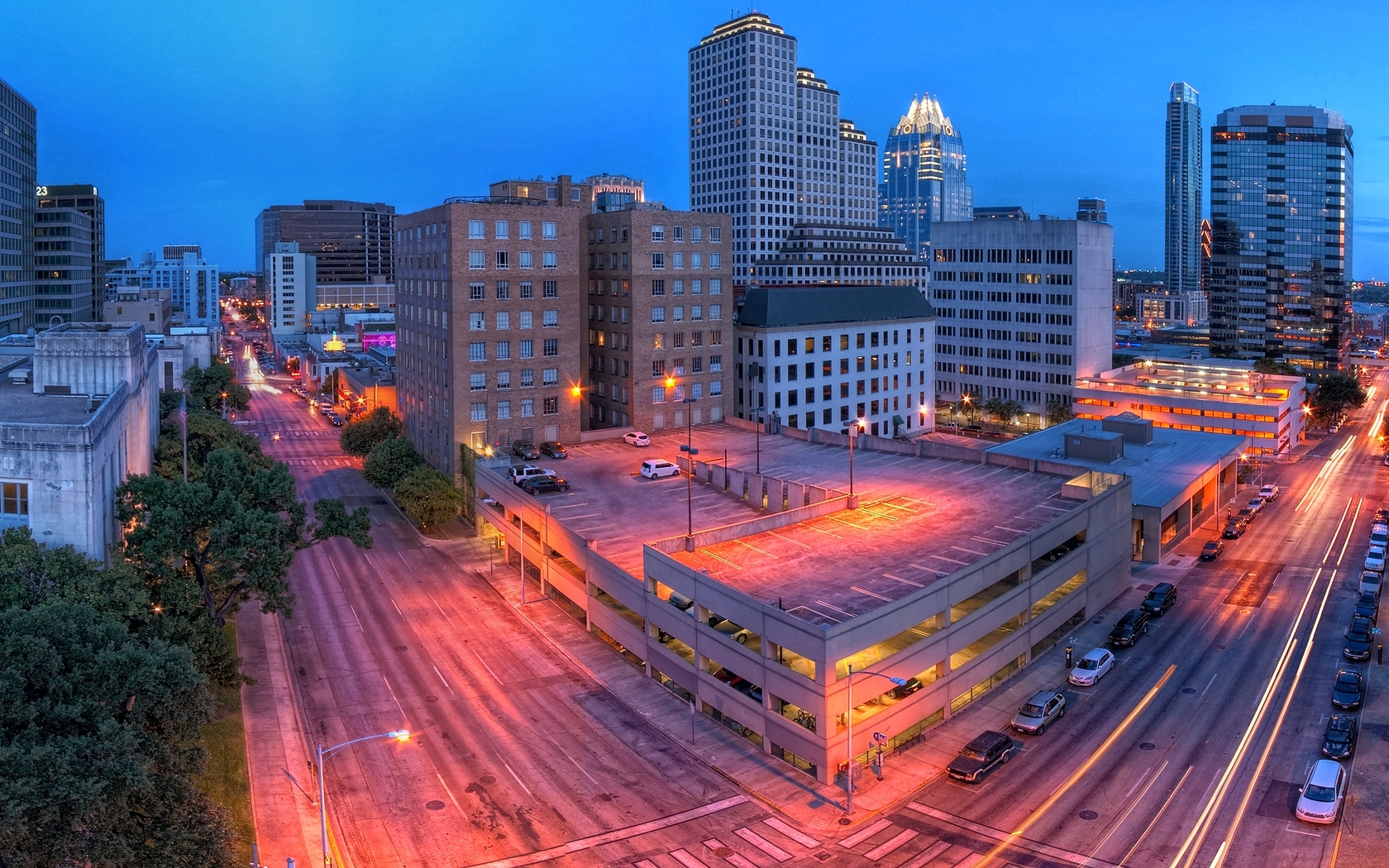 Austin skyline at dusk