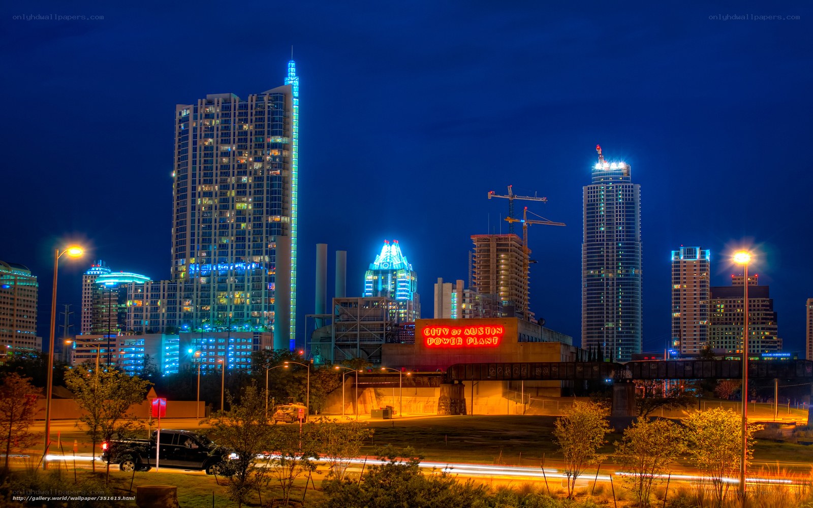 Austin skyline at night