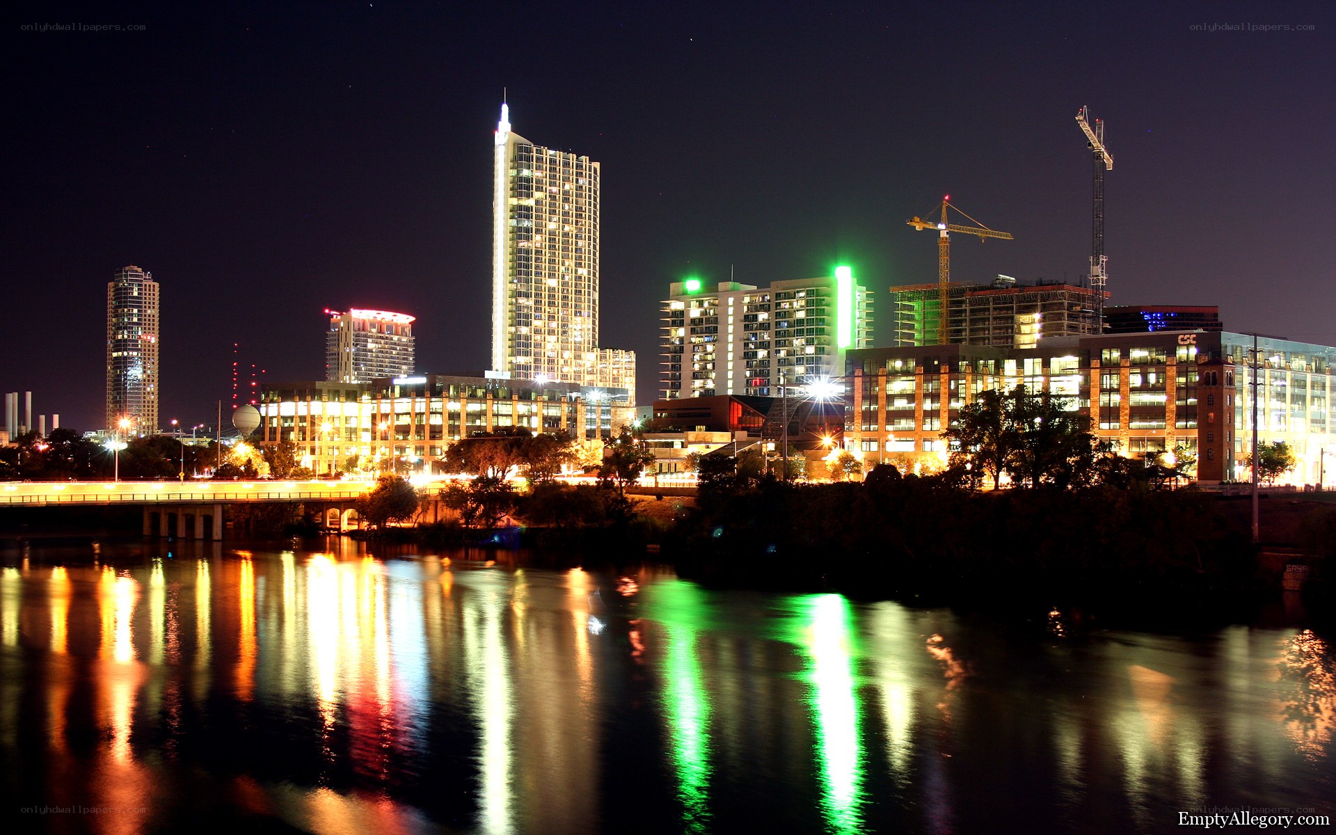 Austin skyline at night