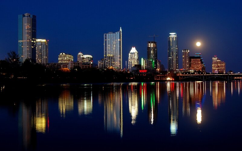 Austin skyline at night