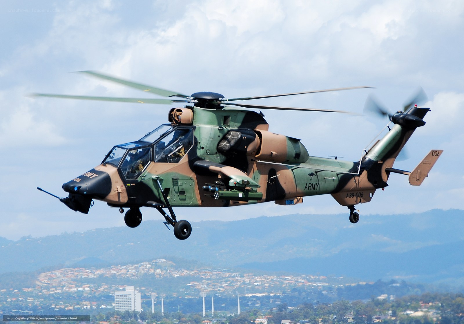 Australian Army helicopter in flight