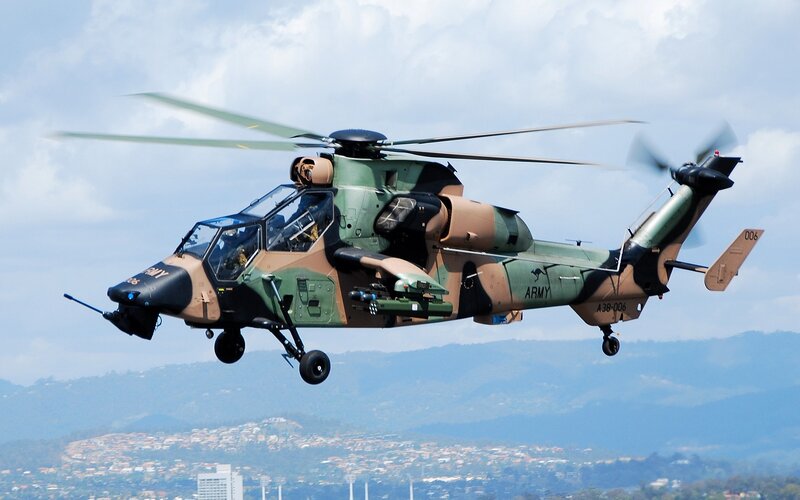 Australian Army helicopter in flight