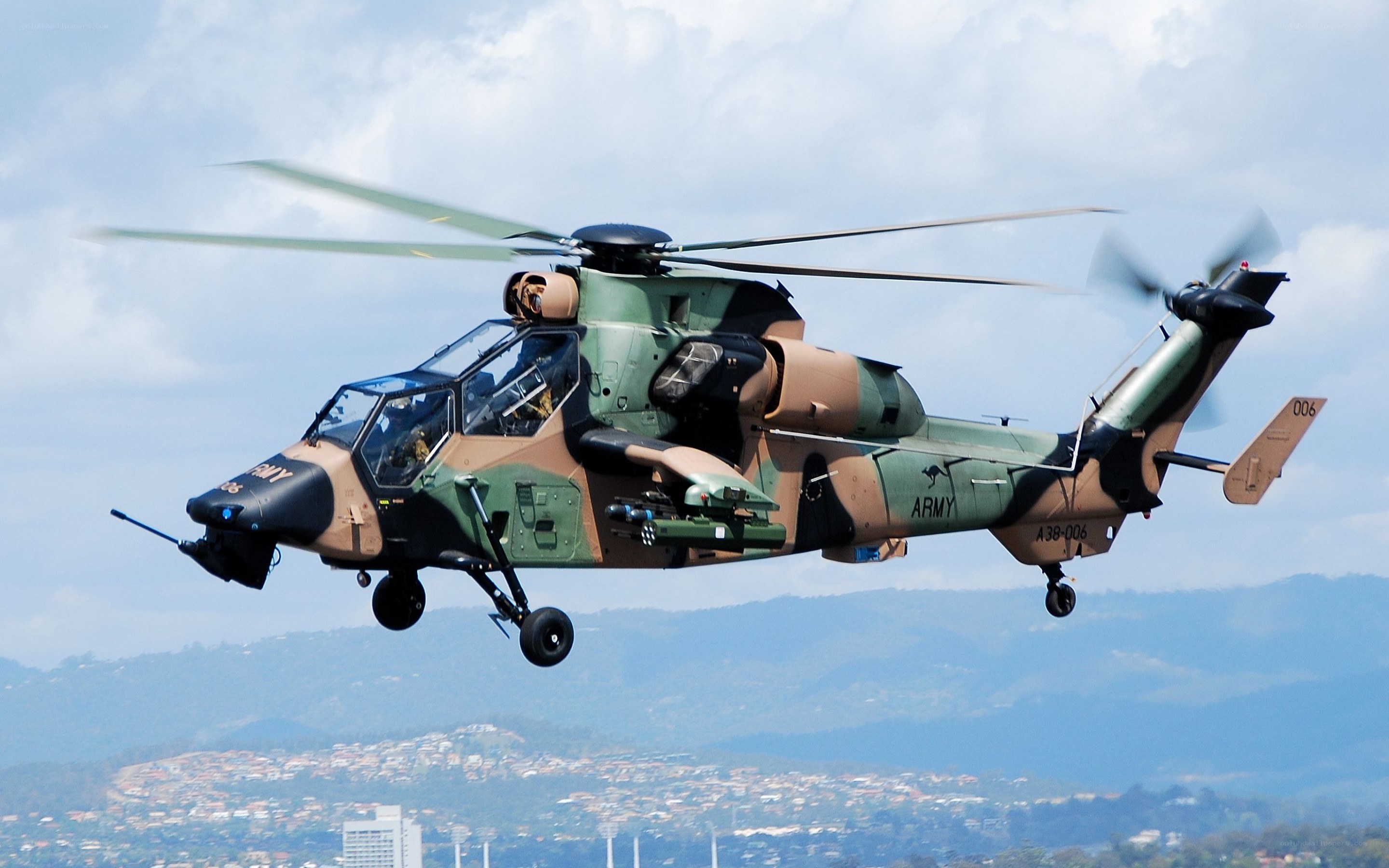 Australian Army helicopter in flight