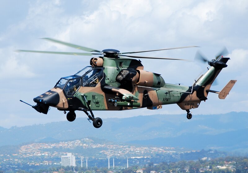 Australian Army helicopter in flight