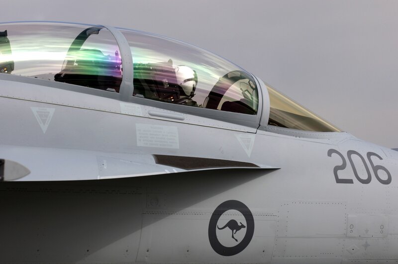Australian fighter jet cockpit