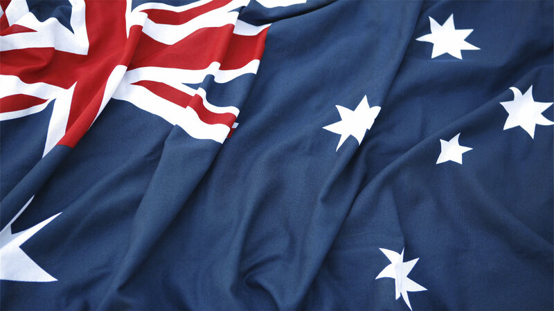 Australian Flag — Blue, Neutral