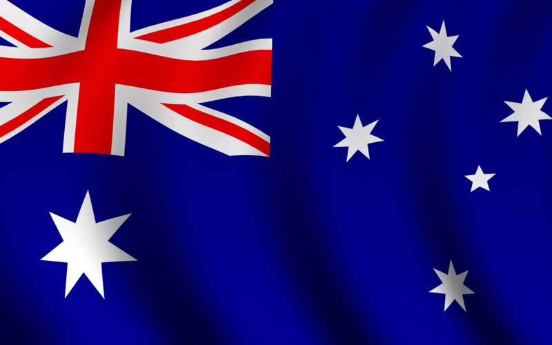 Australian Flag — Blue, Patriotic, Photograph