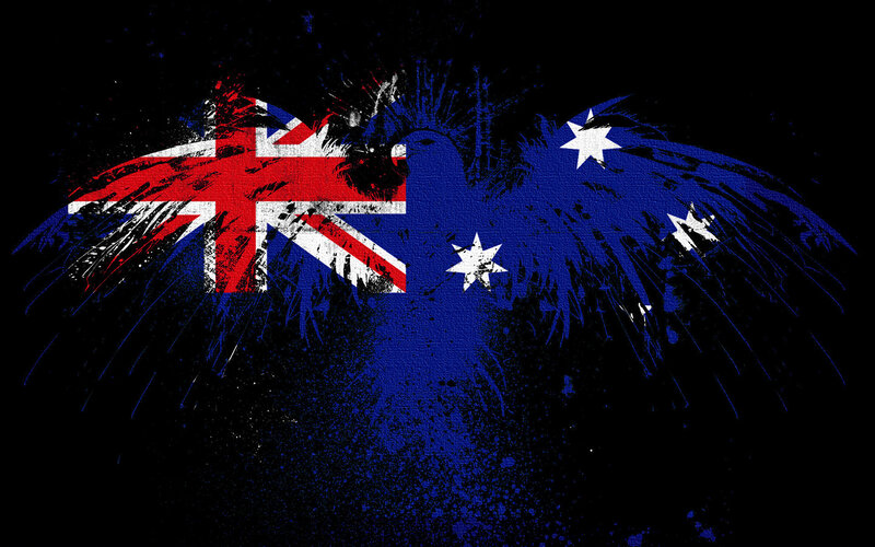 Australian Flag Eagle — Black