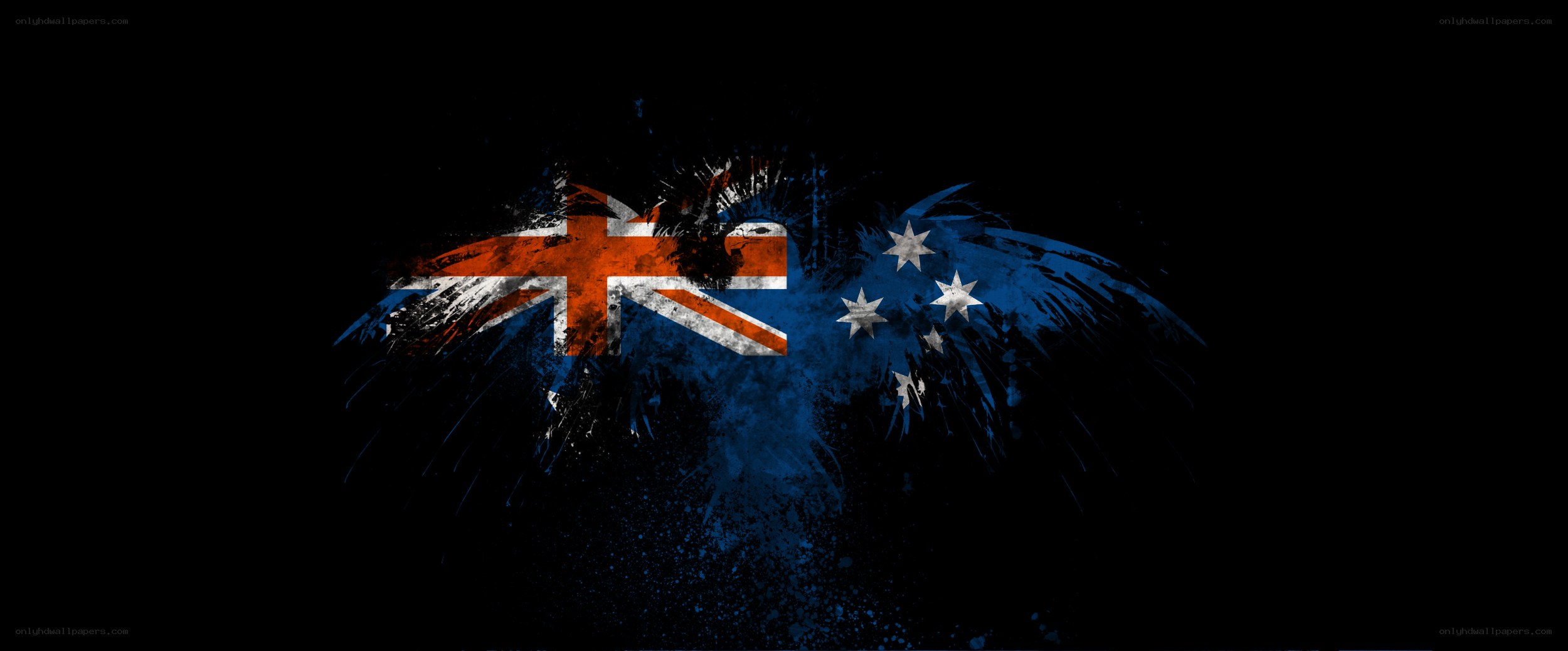 Australian flag with artistic effect