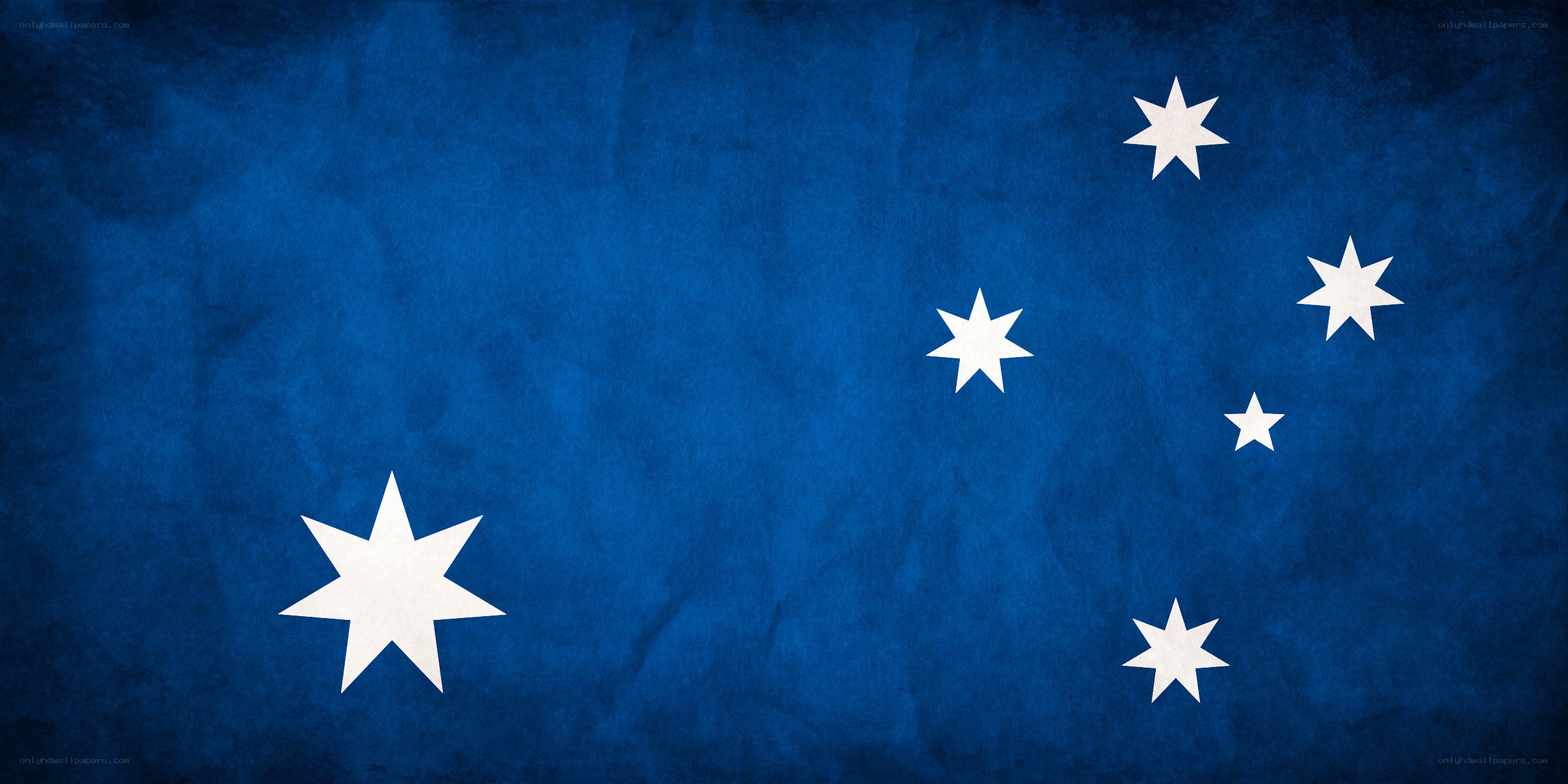 Australian flag with stars