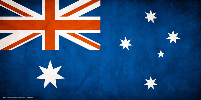 Australian flag with texture