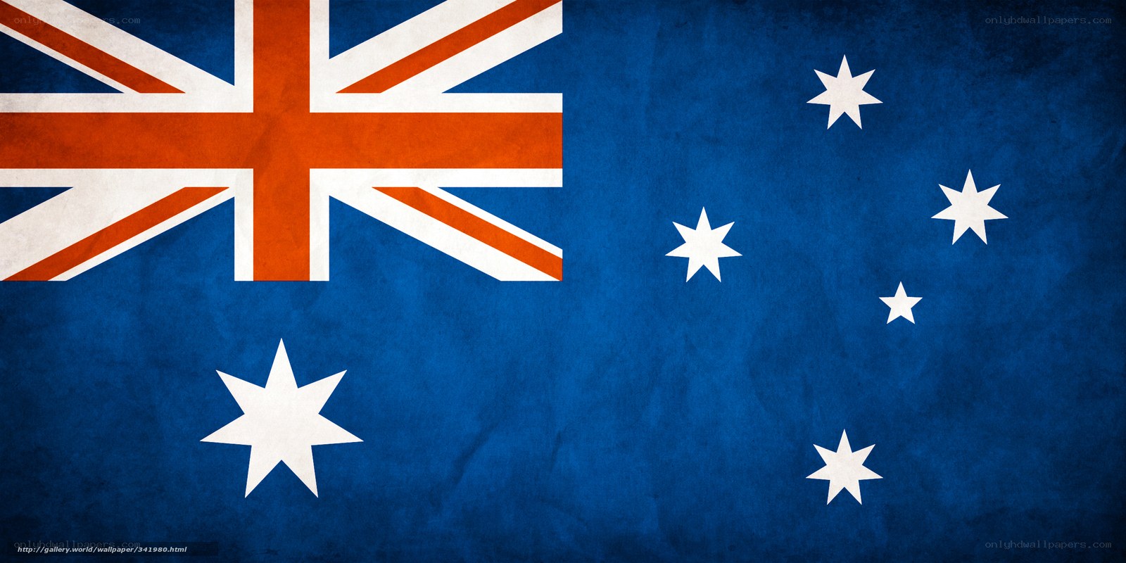 Australian flag with texture