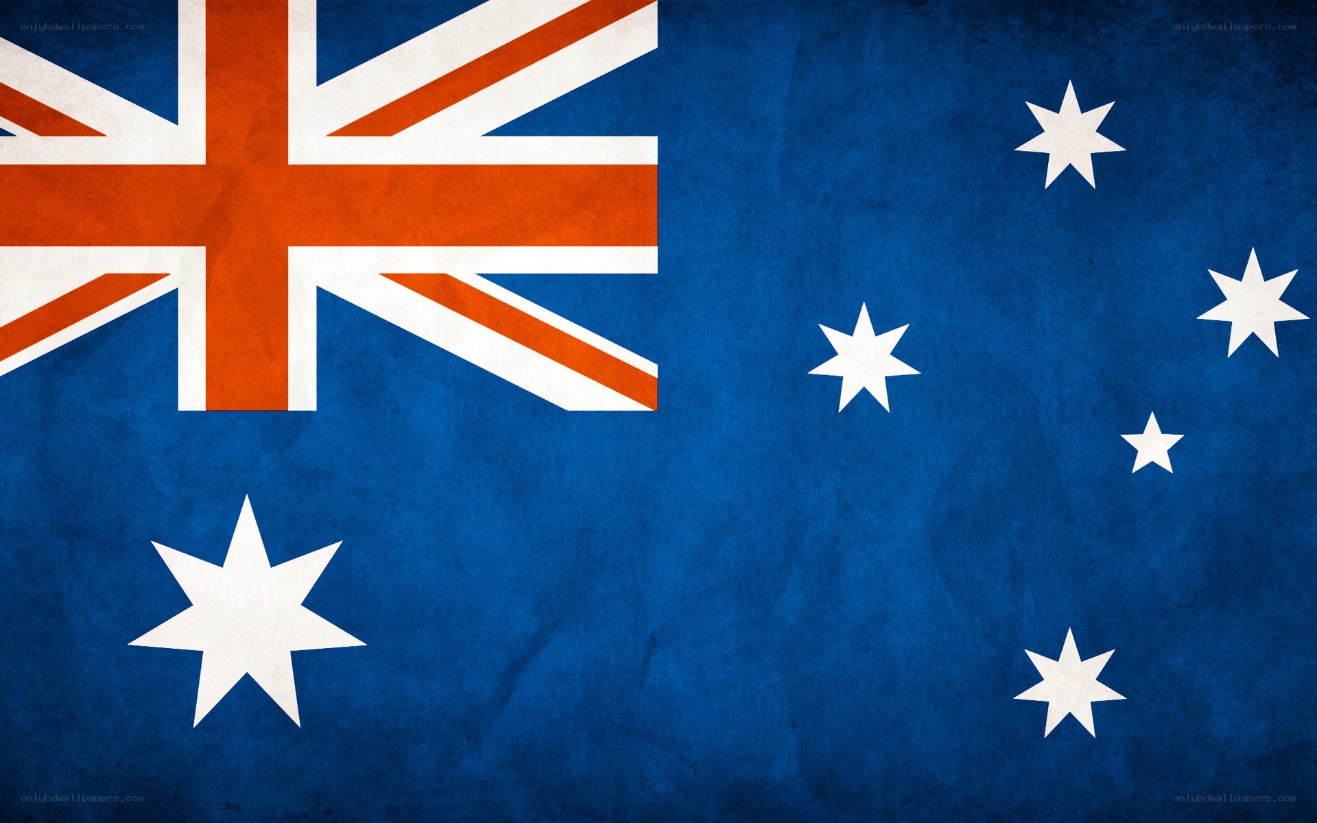 Australian flag with textured design