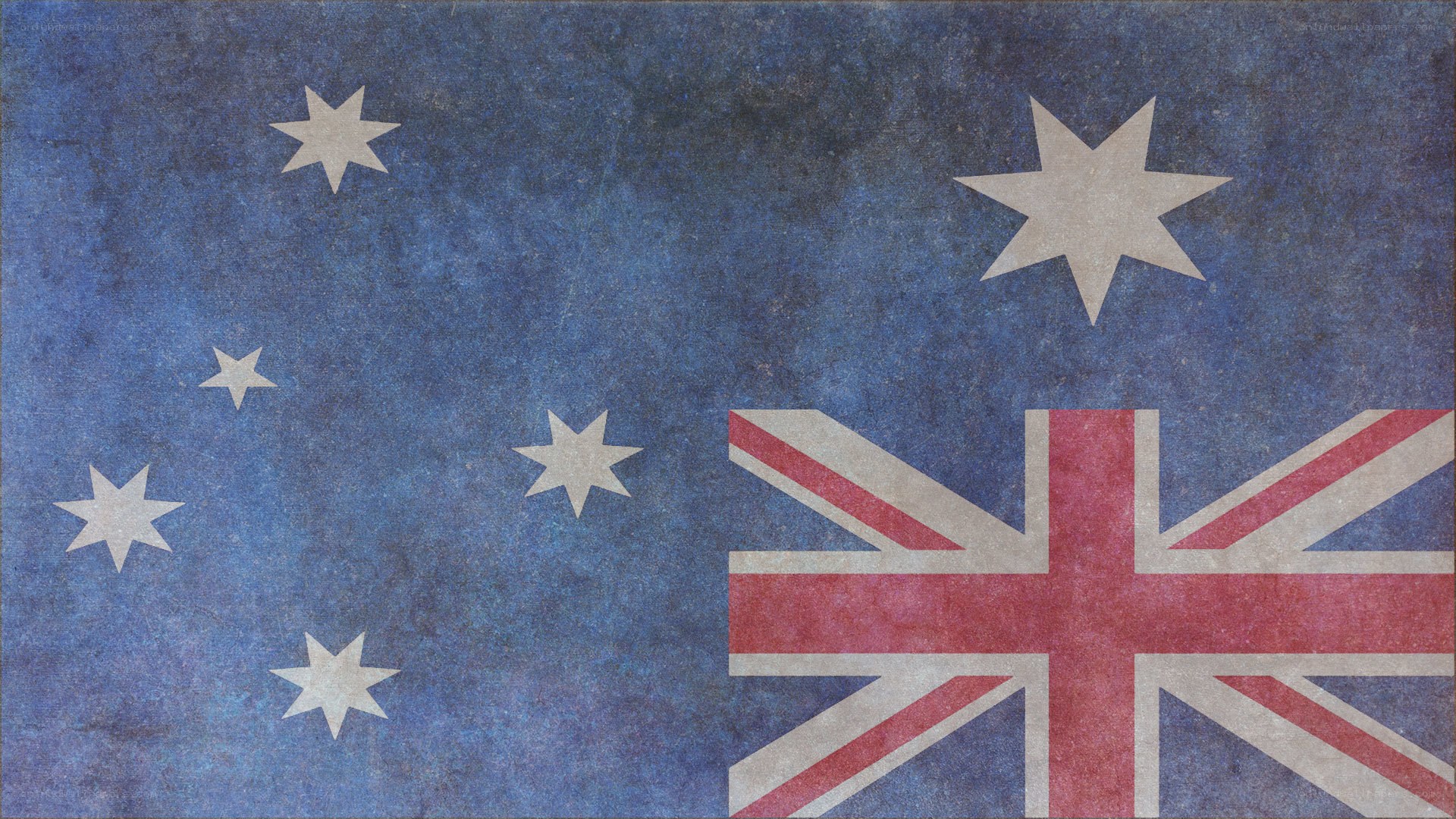 Australian flag with vintage texture