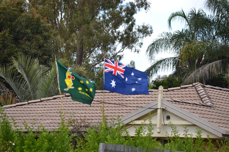 Australian Flags on Roof