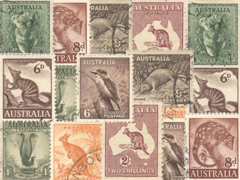 Australian postage stamps collection