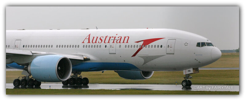 Austrian Airlines Plane — White