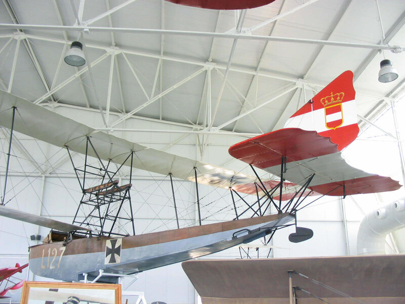 Austrian biplane in a museum