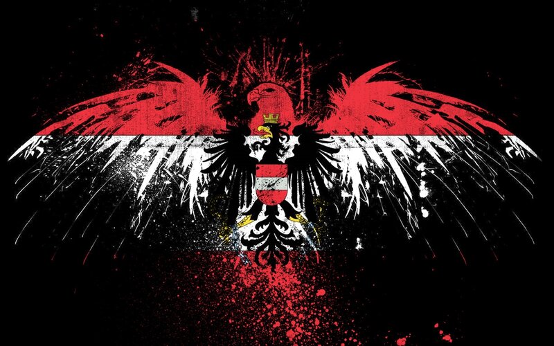 Austrian eagle with flag design