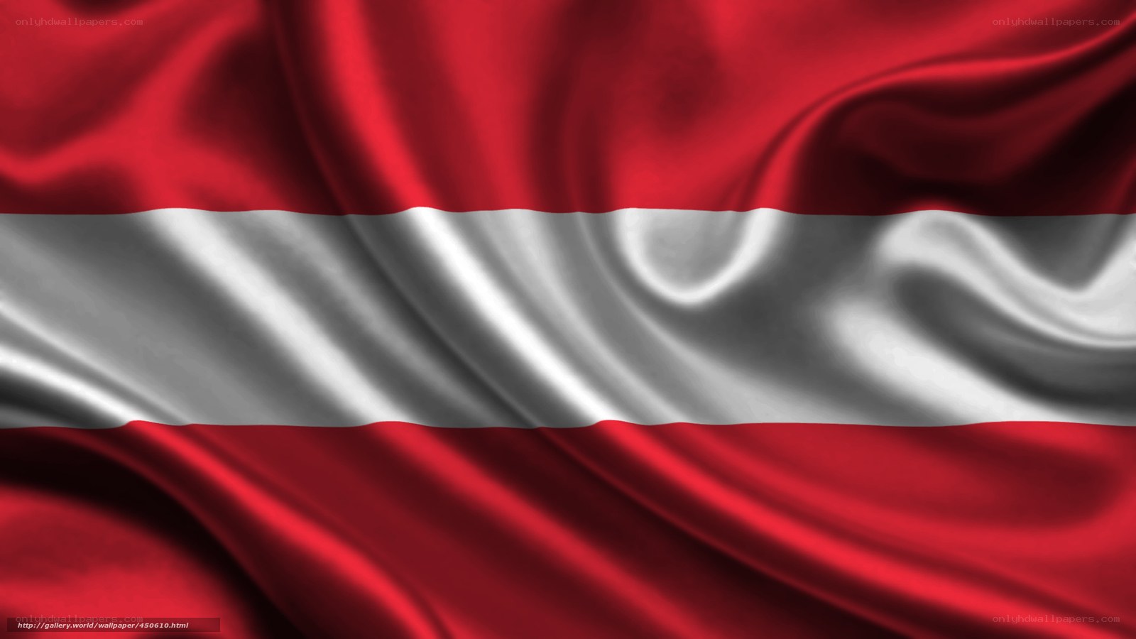 Austrian flag waving