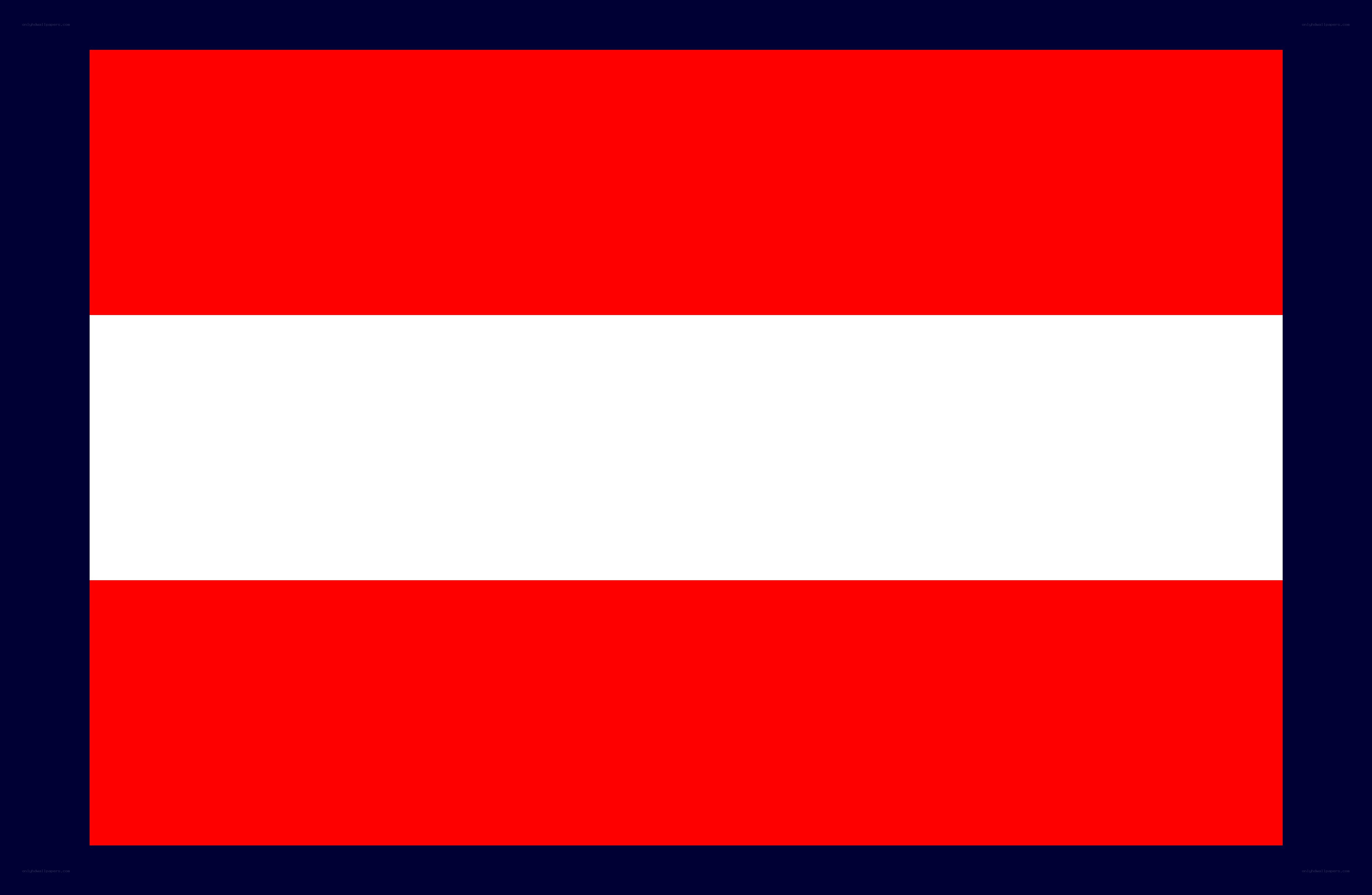 Austrian flag with border