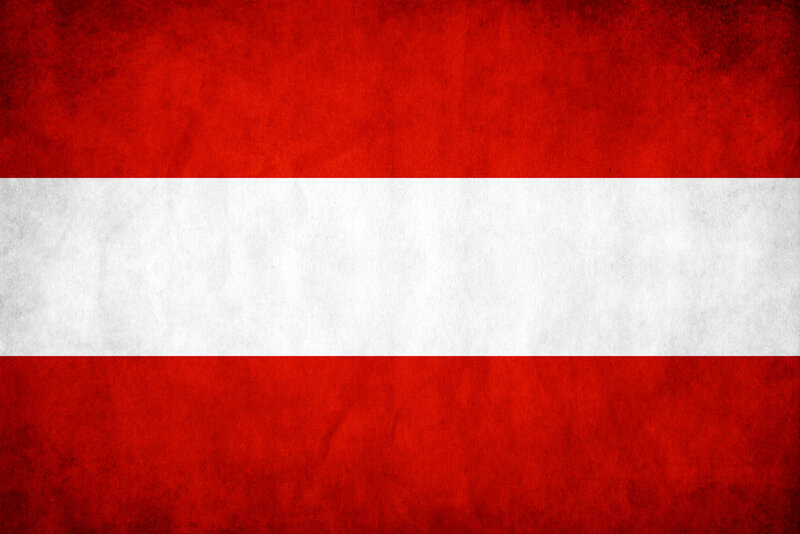 Austrian flag with grunge texture