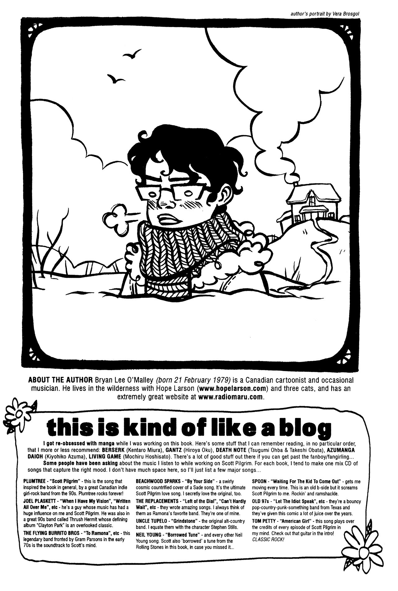 author's portrait and blog