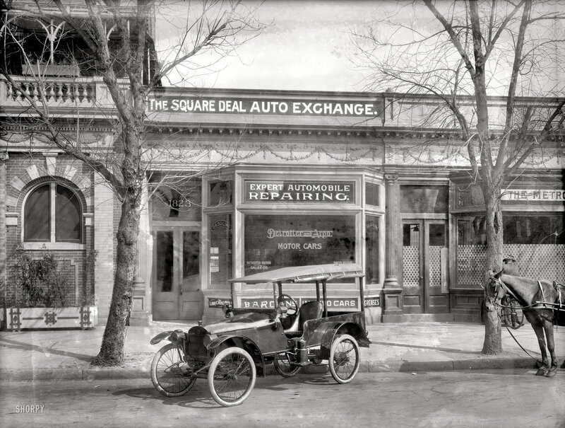 Auto shop in early 1900s