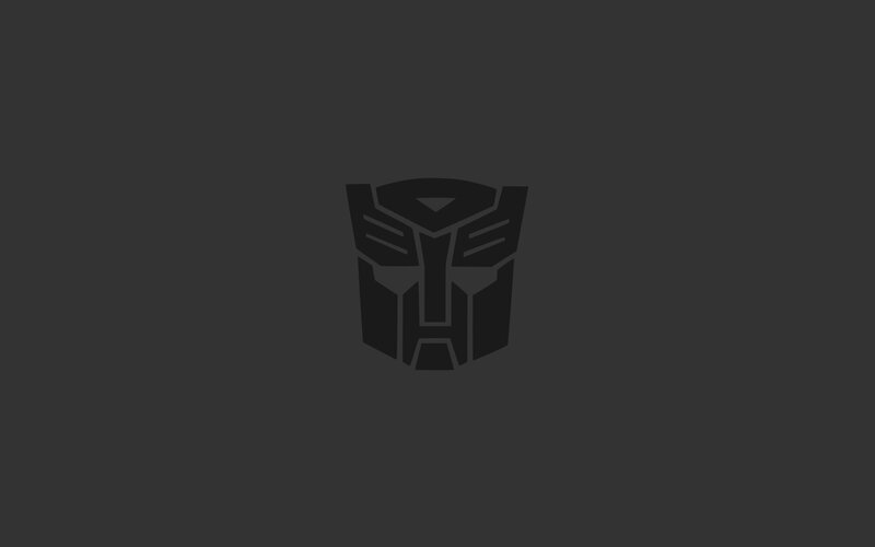Autobot Insignia — Black, Minimalist