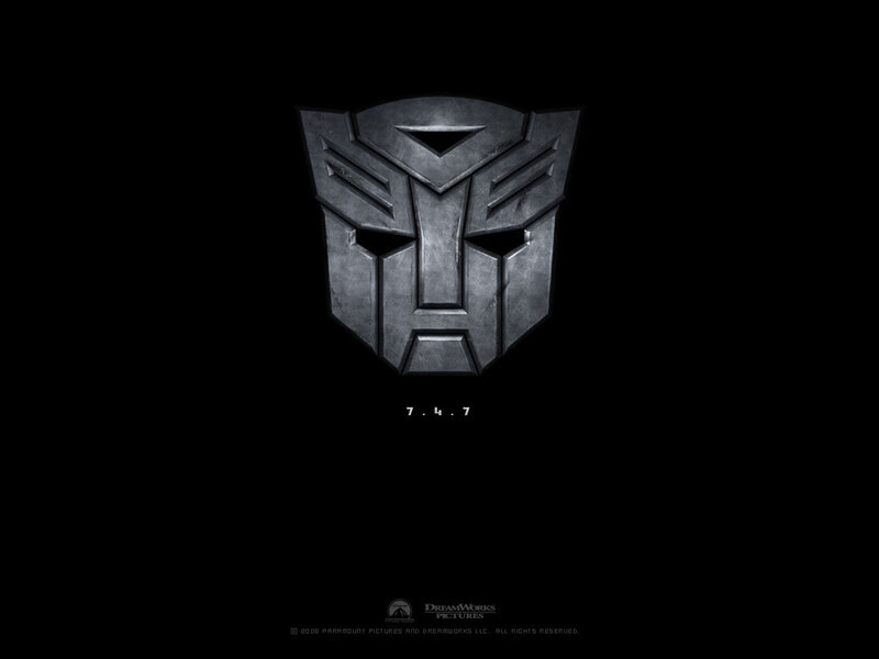 Autobot Logo — Black, Dramatic, Digital Art