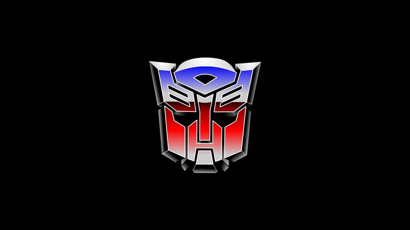 Autobot Logo — Black, Dramatic