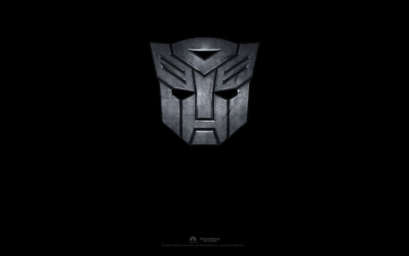 Autobot logo on black background