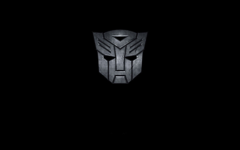 Autobot logo on black background