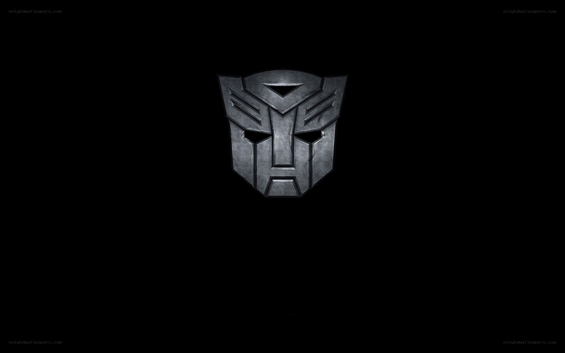 Autobot logo on black background