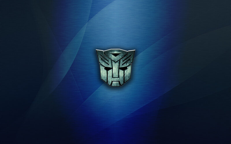 Autobot logo on blue background
