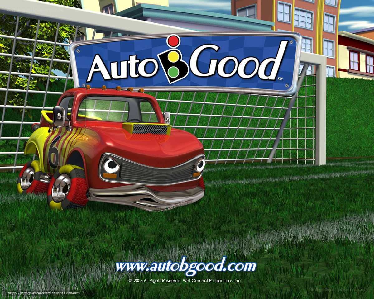 AutoGood race car on grass