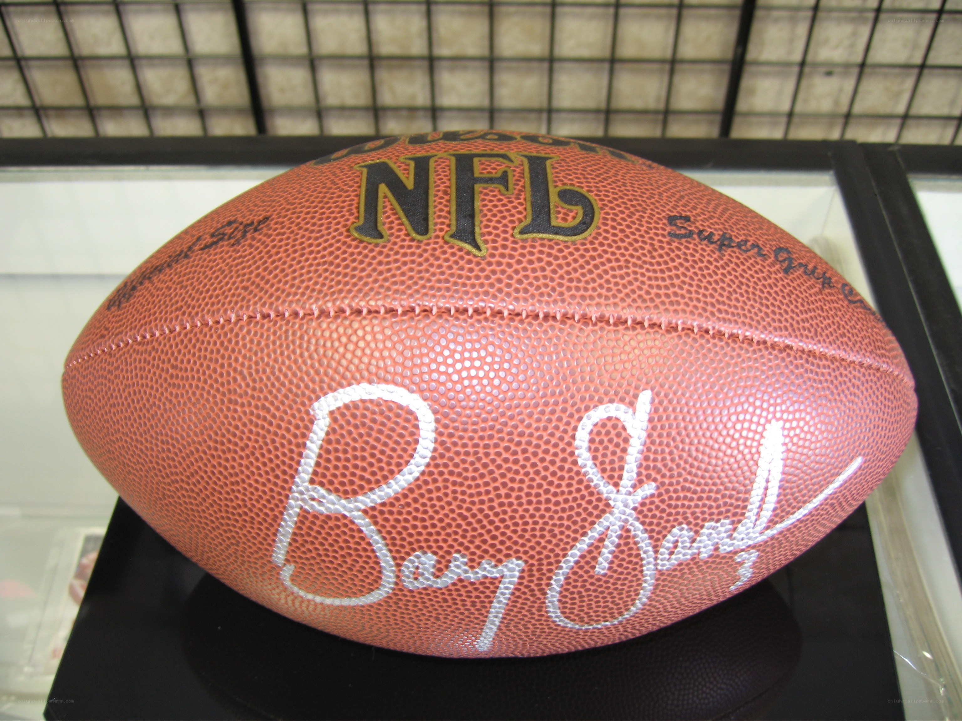 autographed football