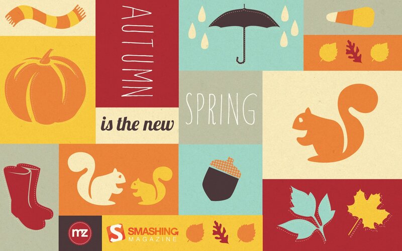 Autumn and Spring Icons — Orange