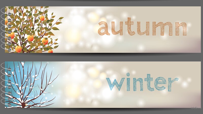 Autumn and Winter Banners