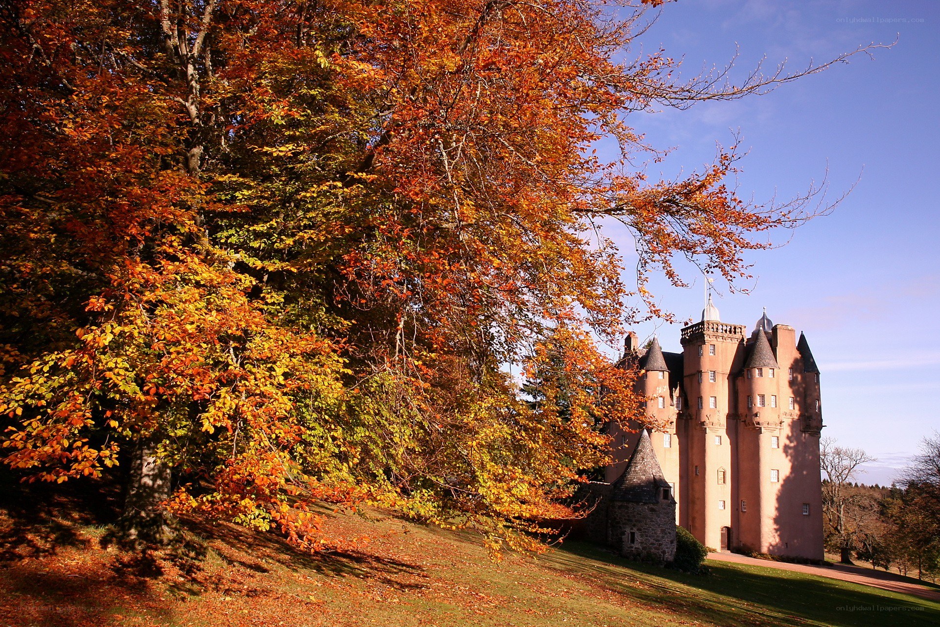 Autumn at a Scottish castle