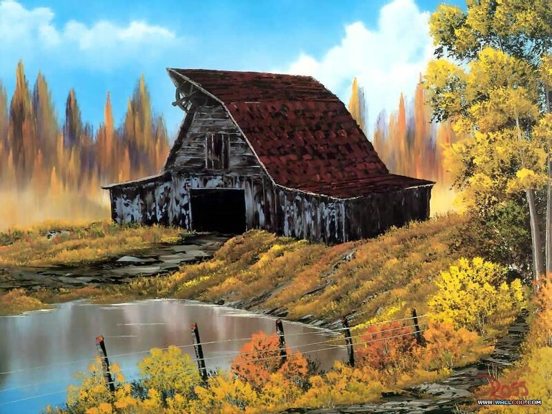Autumn Barn Landscape