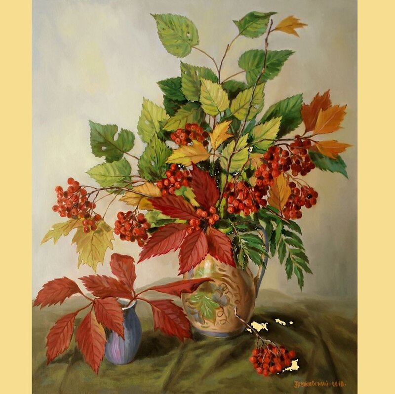 Autumn Berries in Vases