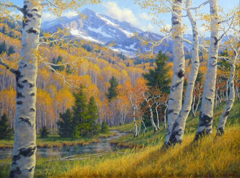 Autumn Birch Forest — Yellow