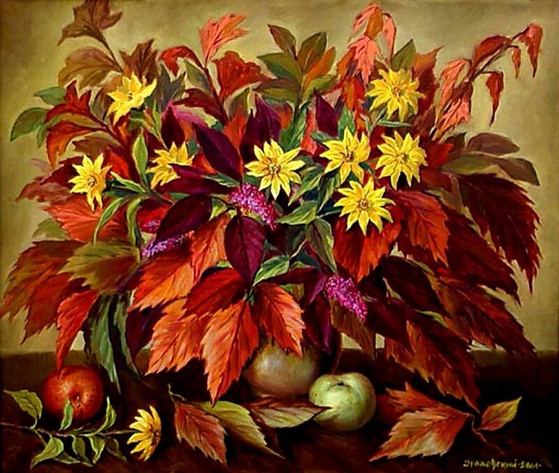 Autumn Bouquet with Apples